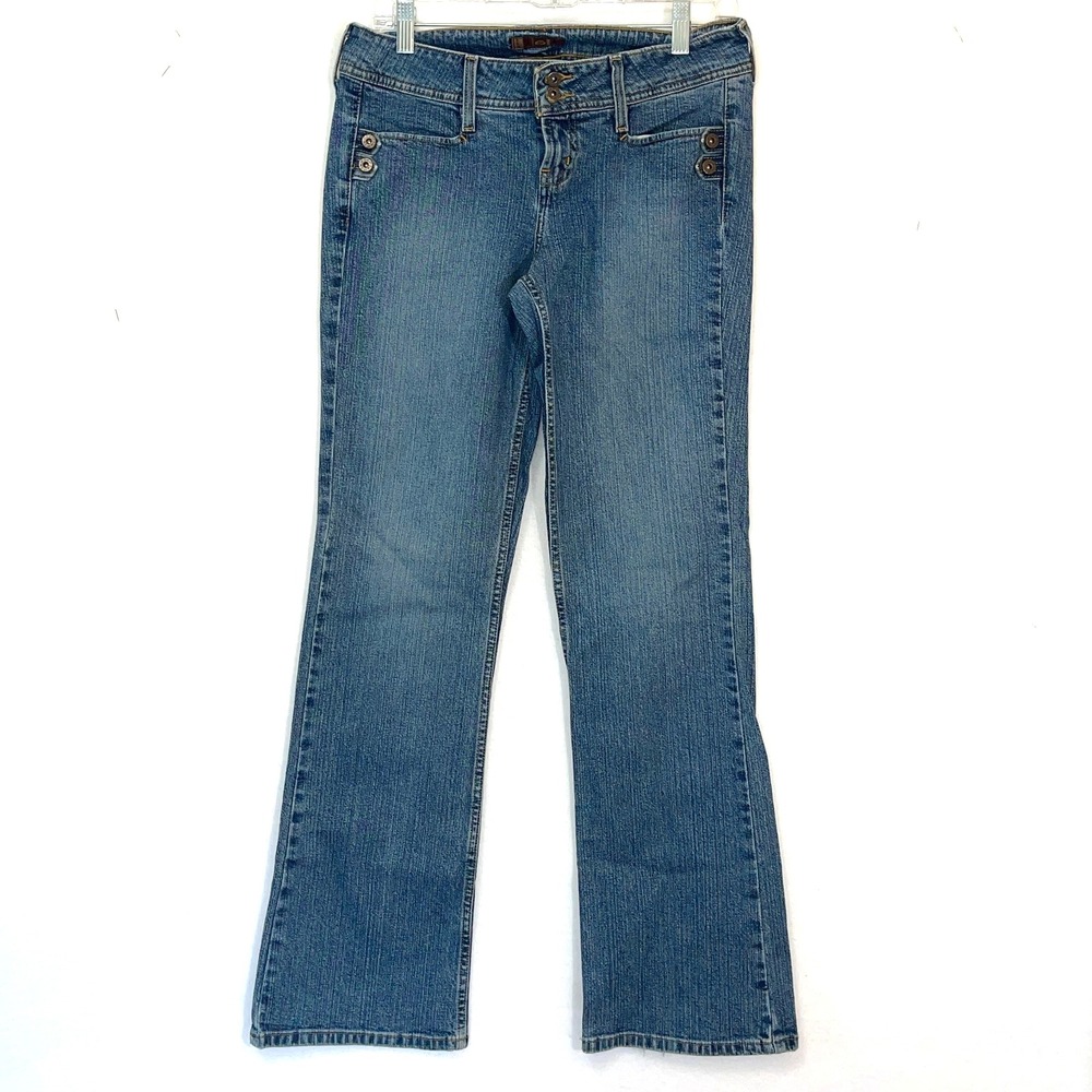 L.EI. LEI Stretch Jeans‎ Women's Junior's flare sz 11 y2k 2000s